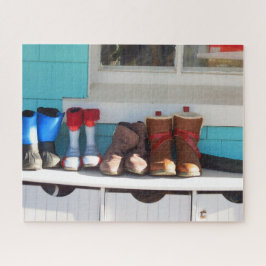 冬のブーツが一列に – Martha's Vineyard ジグソーパズル