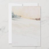 冬のブ素朴ライダルシャワー招待 招待状 (裏面)