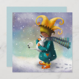 冬のプリンセスと猫