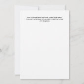 冬のプリンセス　ラインストーンのクラウン　魔法の森 招待状 (裏面)