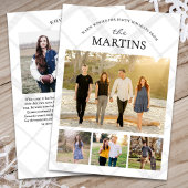 冬のプレイド家族数々の写真コラージュの思い出 シーズンカード