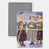 冬のプレーリーガールズ マグネット (正面/裏面)