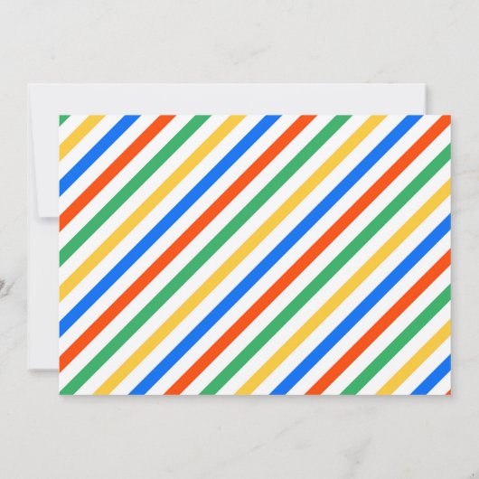 冬のプールパーティーテーマの招待 招待状 (裏面)