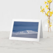 冬のヘビ川の国：愛の共鳴 カード (黄色い花)