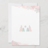 冬のベイビーシャワーのお誘い 招待状 (裏面)