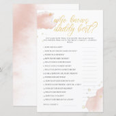 冬のベイビーシャワーゲーム 誰がパパのことを一番知っている？ (正面/裏面)