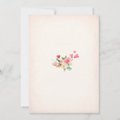 冬のベイビーシャワー招待状 セーブ・ザ・デート 招待状 (裏面)