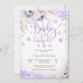 冬のベイビーシャワー招待状 招待状 (正面)