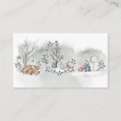 冬のベイビーシャワー　お菓子の数を当てて！ エンクロージャーカード (裏面)