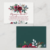 冬のベビーのための本の赤は本の挿入カードをもたらす エンクロージャーカード (正面/裏面)