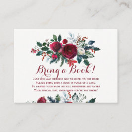 冬のベビーのための本の赤は本の挿入カードをもたらす エンクロージャーカード