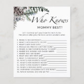 冬のベビーのチャワー誰がママのゲームを知っ最高のている (正面)