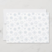 冬のベビーの冷たい外のシャワー写真の招待状 招待状 (裏面)