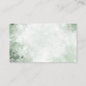 冬のベビーの赤ちゃんシャワー用の本 エンクロージャーカード (裏面)