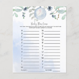 冬のベビーアイテムゲーム。赤ちゃんシャワーゲーム