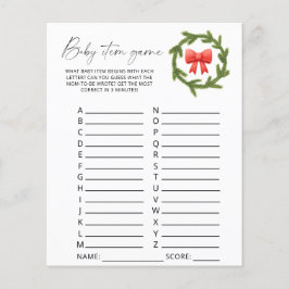 冬のベビーアイテムゲーム。赤ちゃんシャワーゲーム