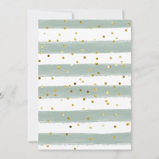 冬のベビーウッドランドの赤ちゃんシャワー招待 招待状 (裏面)