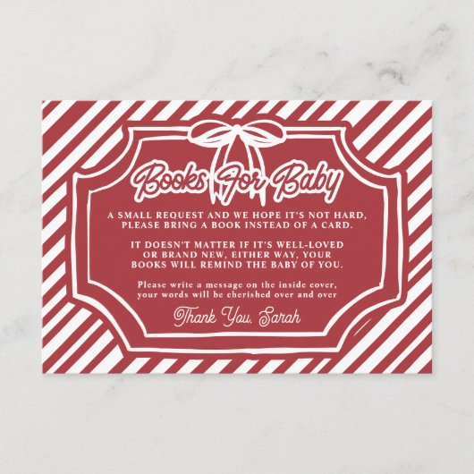 冬のベビーカード挿入用ブック エンクロージャーカード (正面)