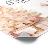 冬のベビーガールシャワーおしゃぶり狩りゲーム ポスター (角)