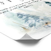 冬のベビーシャワーでの価格当てクイズ ポスター (角)