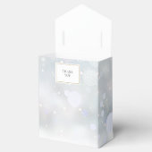 冬のベビーシャワーの初雪 フェイバーボックス (オープン)