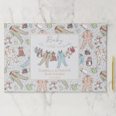 冬のベビーシャワーティアウェイ紙ランチョンマット ペーパーパッド (インサイチュ)