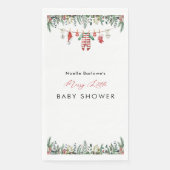 冬のベビーシャワーパーティーナプキン (正面)