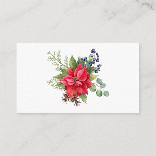 冬のベビーシャワーベビー囲いカード用ブック エンクロージャーカード (裏面)