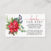 冬のベビーシャワーベビー囲いカード用ブック エンクロージャーカード (正面)