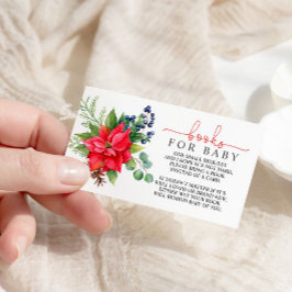 冬のベビーシャワーベビー囲いカード用ブック エンクロージャーカード