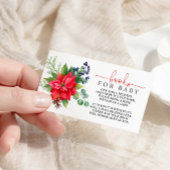 冬のベビーシャワーベビー囲いカード用ブック エンクロージャーカード