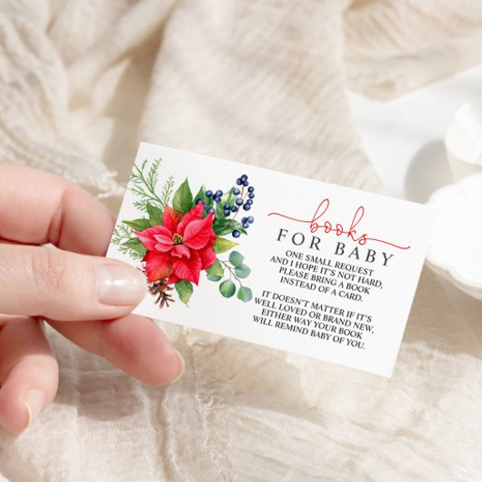 冬のベビーシャワーベビー囲いカード用ブック エンクロージャーカード