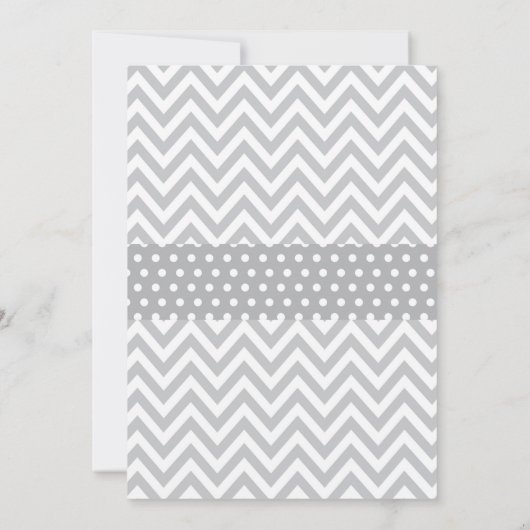 冬のベビーシャワー招待状グレースノーフレーク 招待状 (裏面)