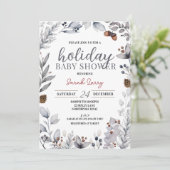 冬のベビーシャワー招待状、ホリデーシャワー 招待状 (スタンド正面)
