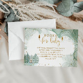 冬のベビーシャワー用の本 エンクロージャーカード