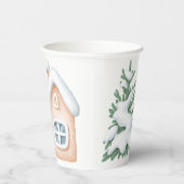 冬のベビーシャワー紙カップ 紙コップ (右)