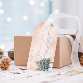 冬のベビーシャワー ギフトとお favors ギフトタグ