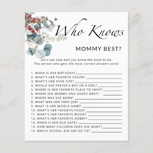 冬のベビーチャウダー誰がママのゲームを知っ最高のている (正面)