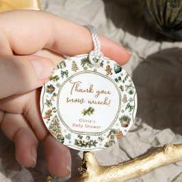 冬のベビーニュートラルなベビーシャワー外は寒い フェイバータグ