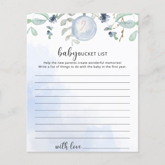 冬のベビーバケットリストゲーム (正面)