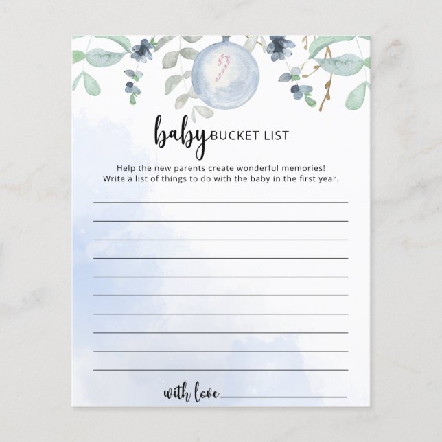 冬のベビーバケットリストゲーム (正面)