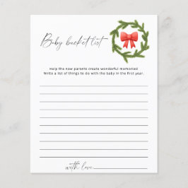 冬のベビーバケットリストゲーム