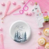 冬のベビーベビーシャワー外は寒い ペーパーボウル (パーティー)