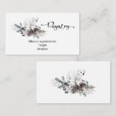 冬のベビーレジストリエンクロージャカード エンクロージャーカード (正面/裏面)