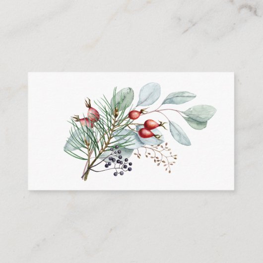 冬のベビーレジストリエンクロージャカード エンクロージャーカード (裏面)