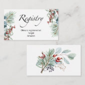 冬のベビーレジストリエンクロージャカード エンクロージャーカード (正面/裏面)