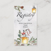 冬のベビーレジストリエンクロージャカード エンクロージャーカード (正面)