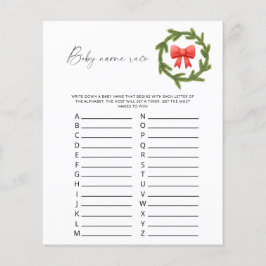 冬のベビー名レースゲーム