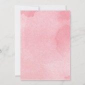 冬のベビー外の女の子の赤ちゃんシャワーが寒い 招待状 (裏面)