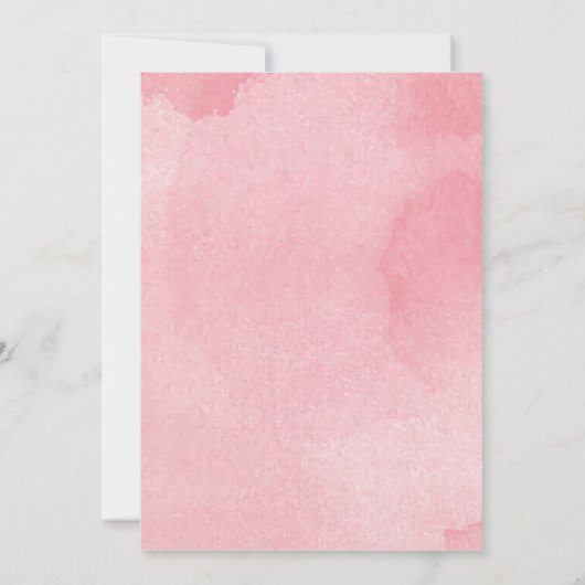 冬のベビー外の女の子の赤ちゃんシャワーが寒い 招待状 (裏面)